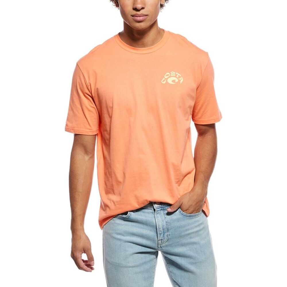 Costa Apparel Mens C Wheel T-Shirt, Pink